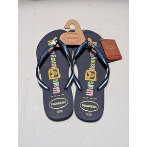 Havaianas Disney Flip Flops Navy Sandals Women Size US 8